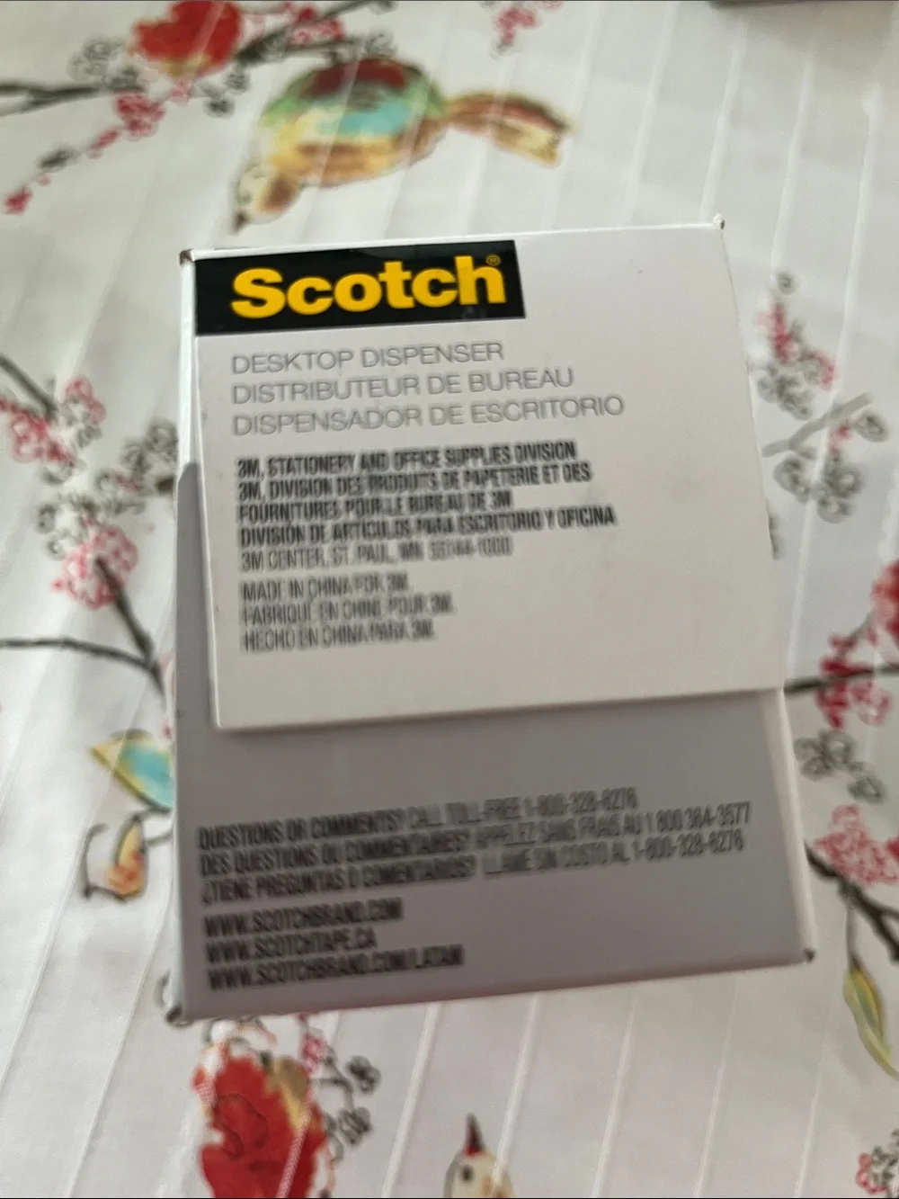 Scotch 3M Silver and Black Desktop Tape Dispenser